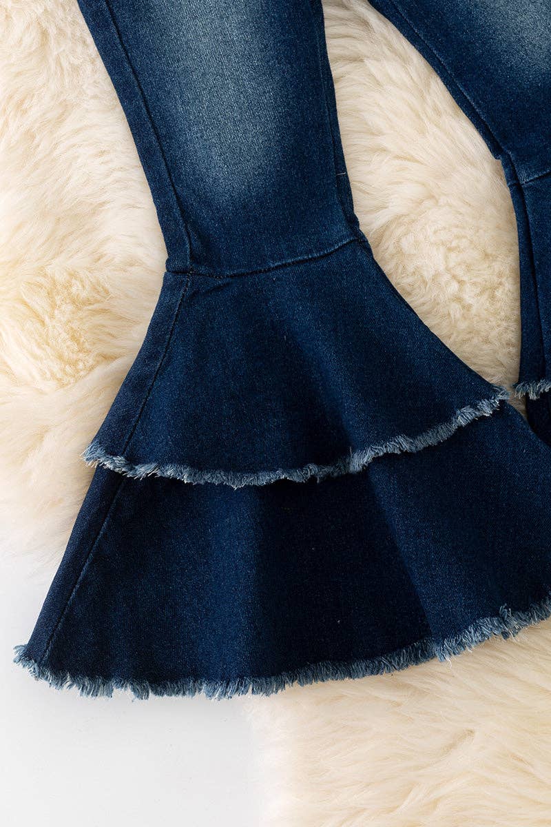 Western Double Layer Bell Bottoms