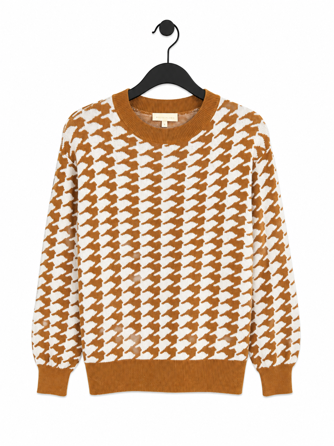 Mommy & Me Brown Houndstooth Sweater