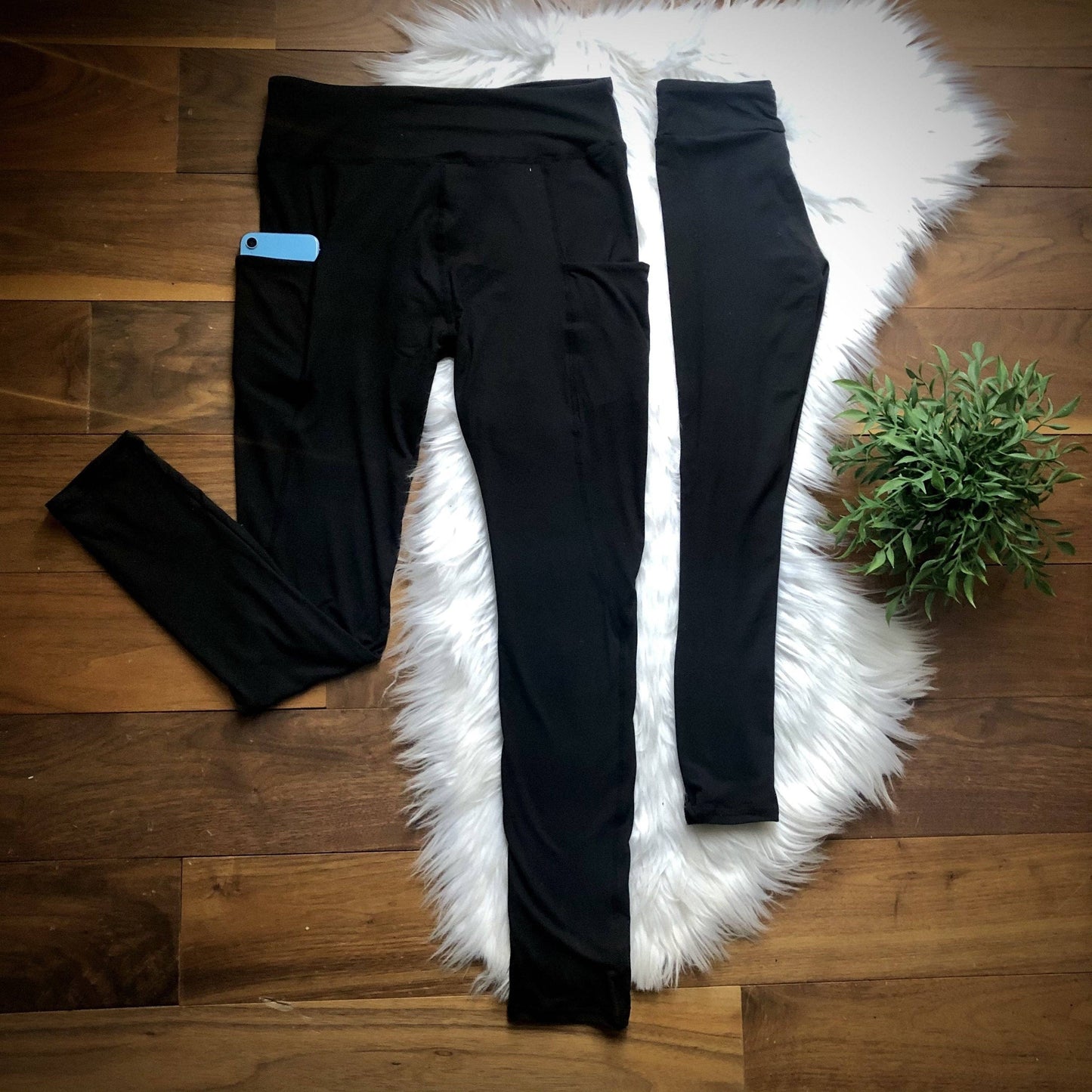 Black Leggings with Pockets: Kids (5-10)