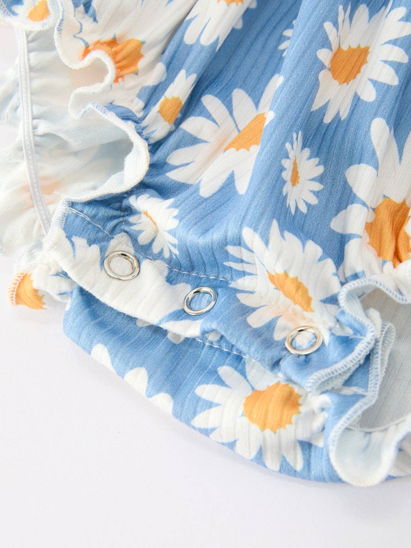 Daisy Print Girls Romper