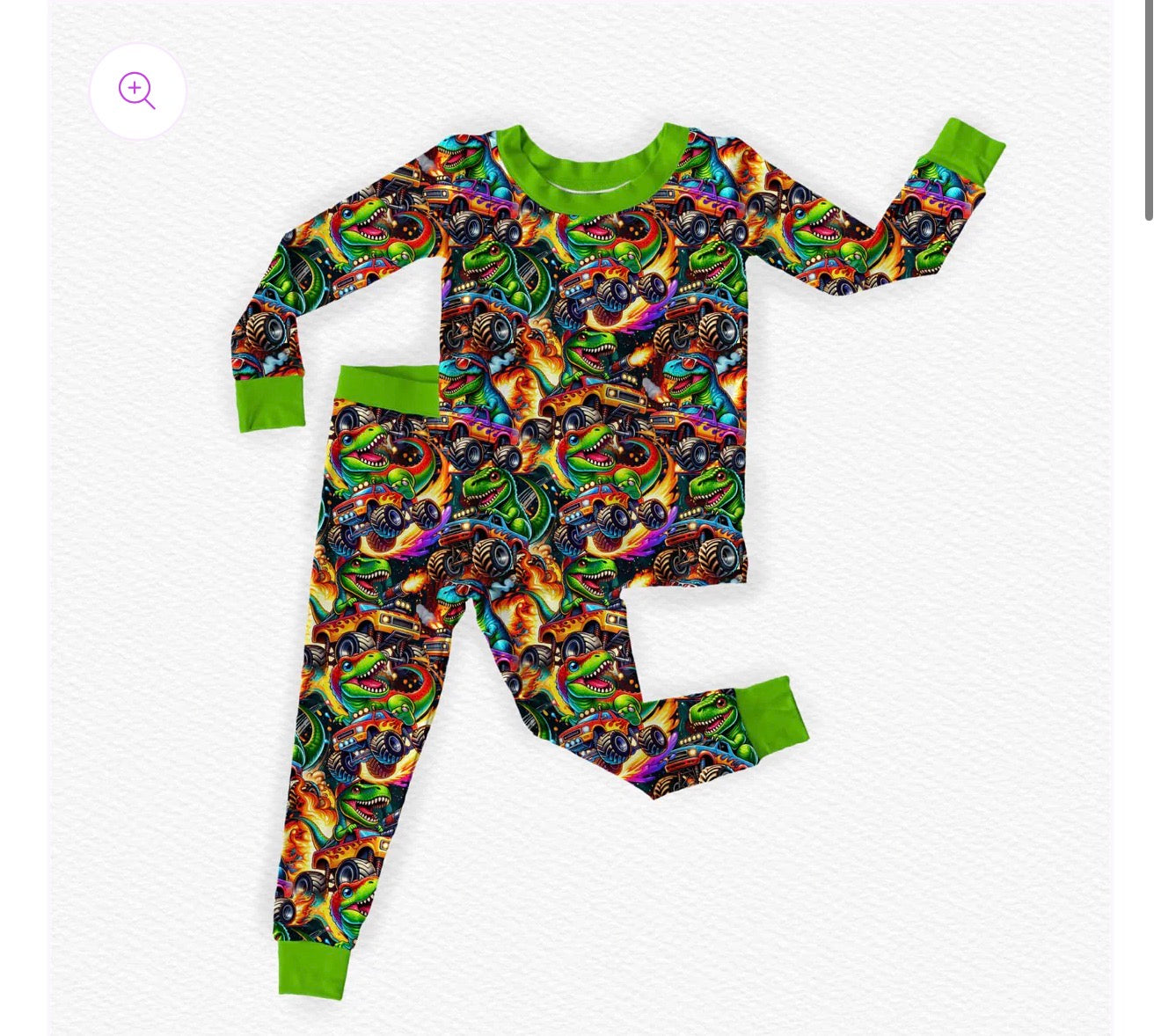 Monster Rex 2 Piece Pajama Set