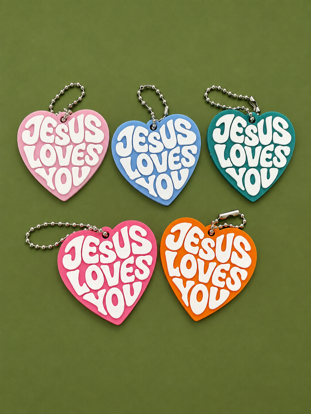 Jesus Loves You Keychains