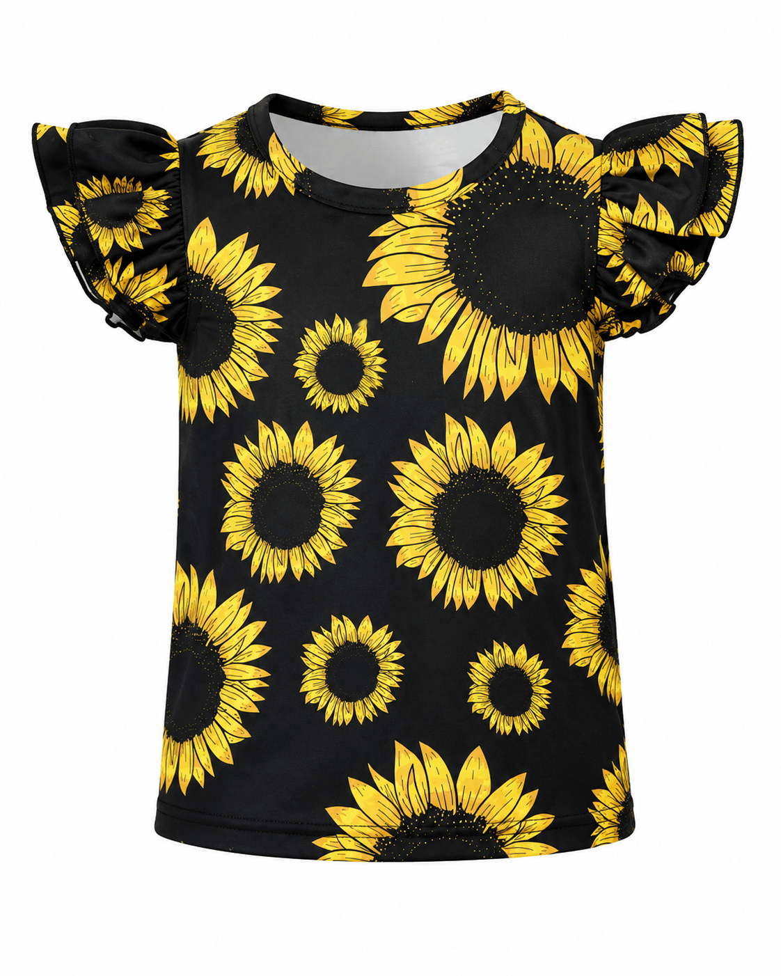 Sunflower Ruffle Sleeveless Top
