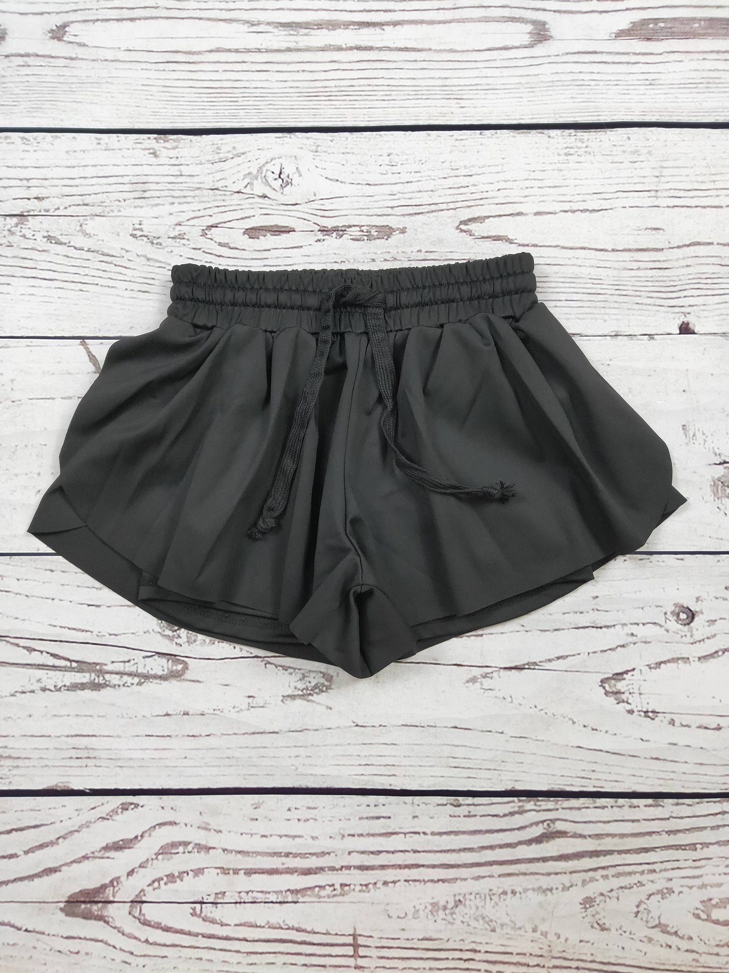 Girls Butterfly Shorts: Black