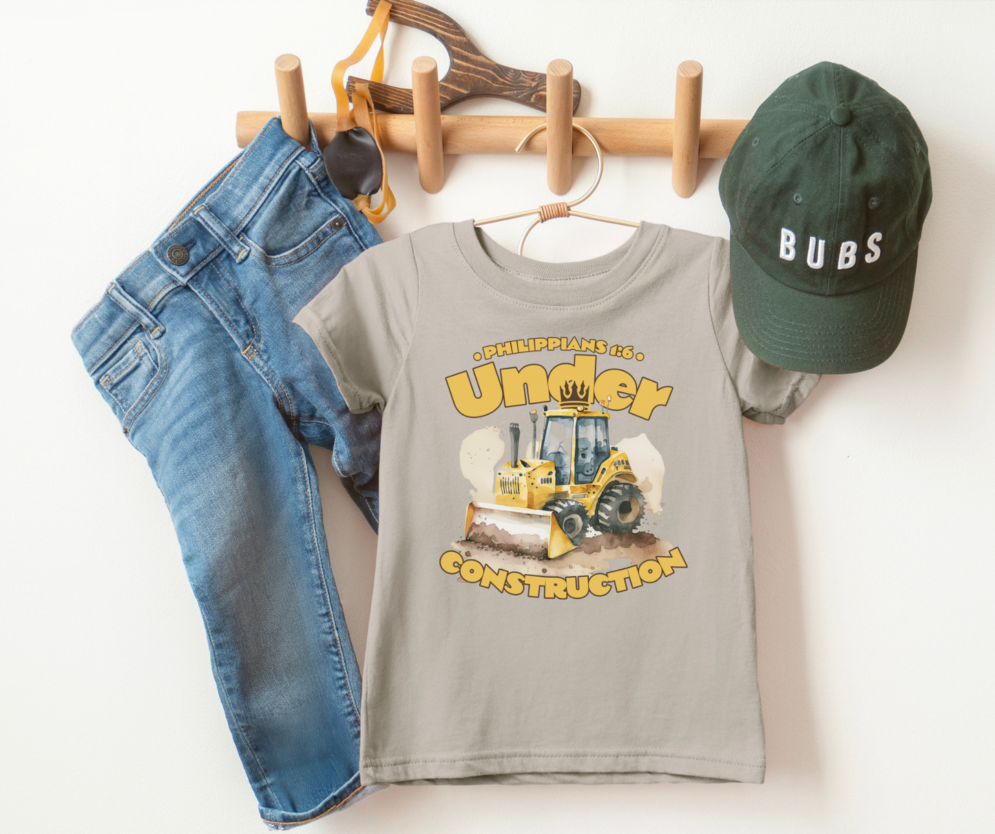 Under Construction Philippians 1:6 Youth Faith Graphic Tee