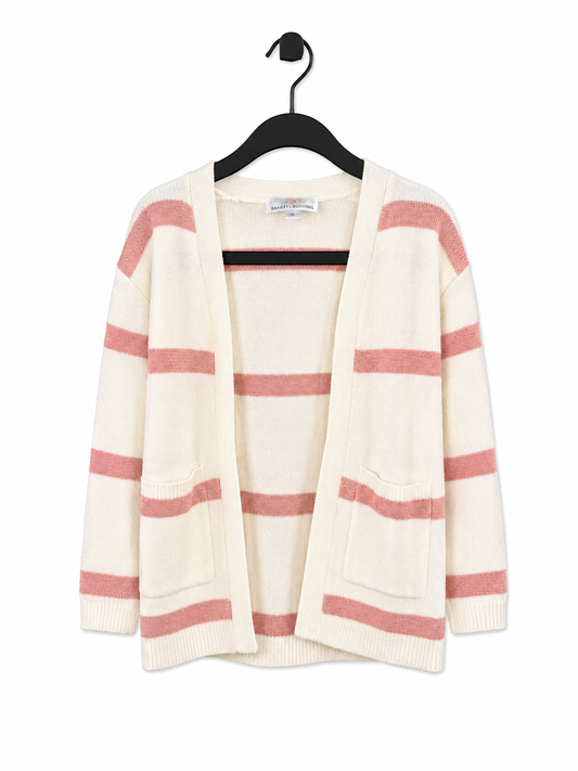 Mommy & Me Pink Striped Cardigan