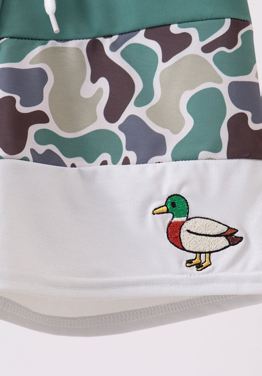 Camo Duck Swim Trunks