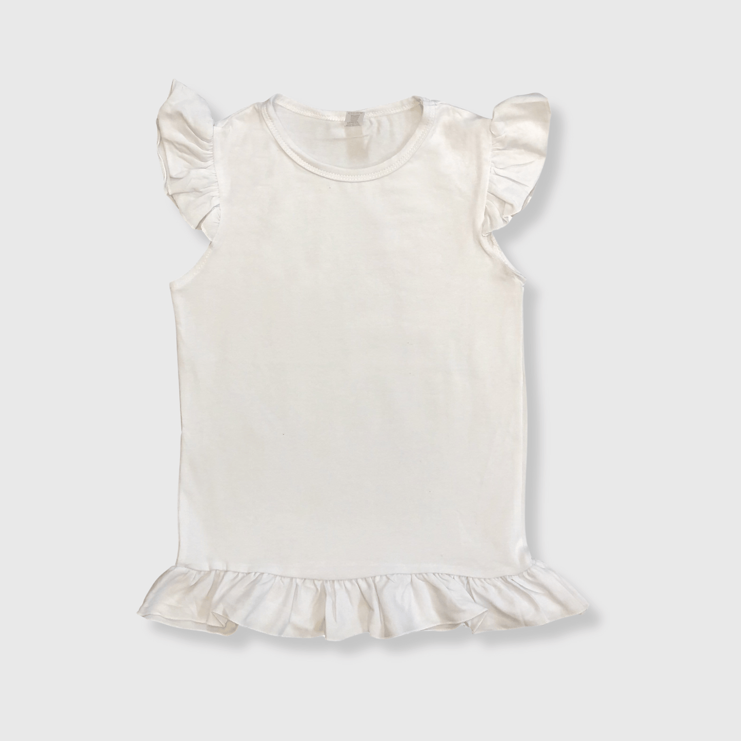 Ruffles Sleeveless Top Kids: White