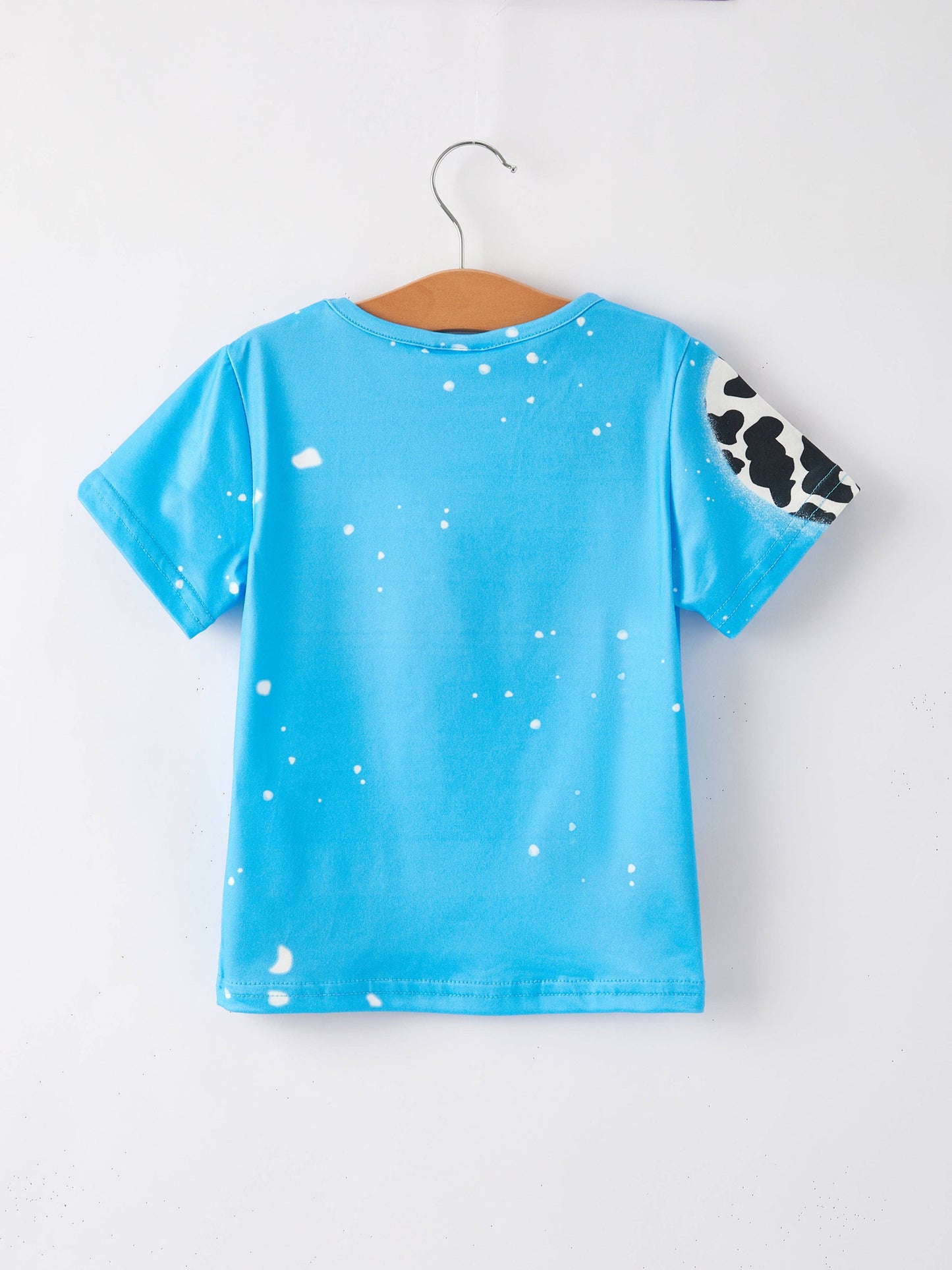 Girl Bleached Short Sleeve T-shirt Top