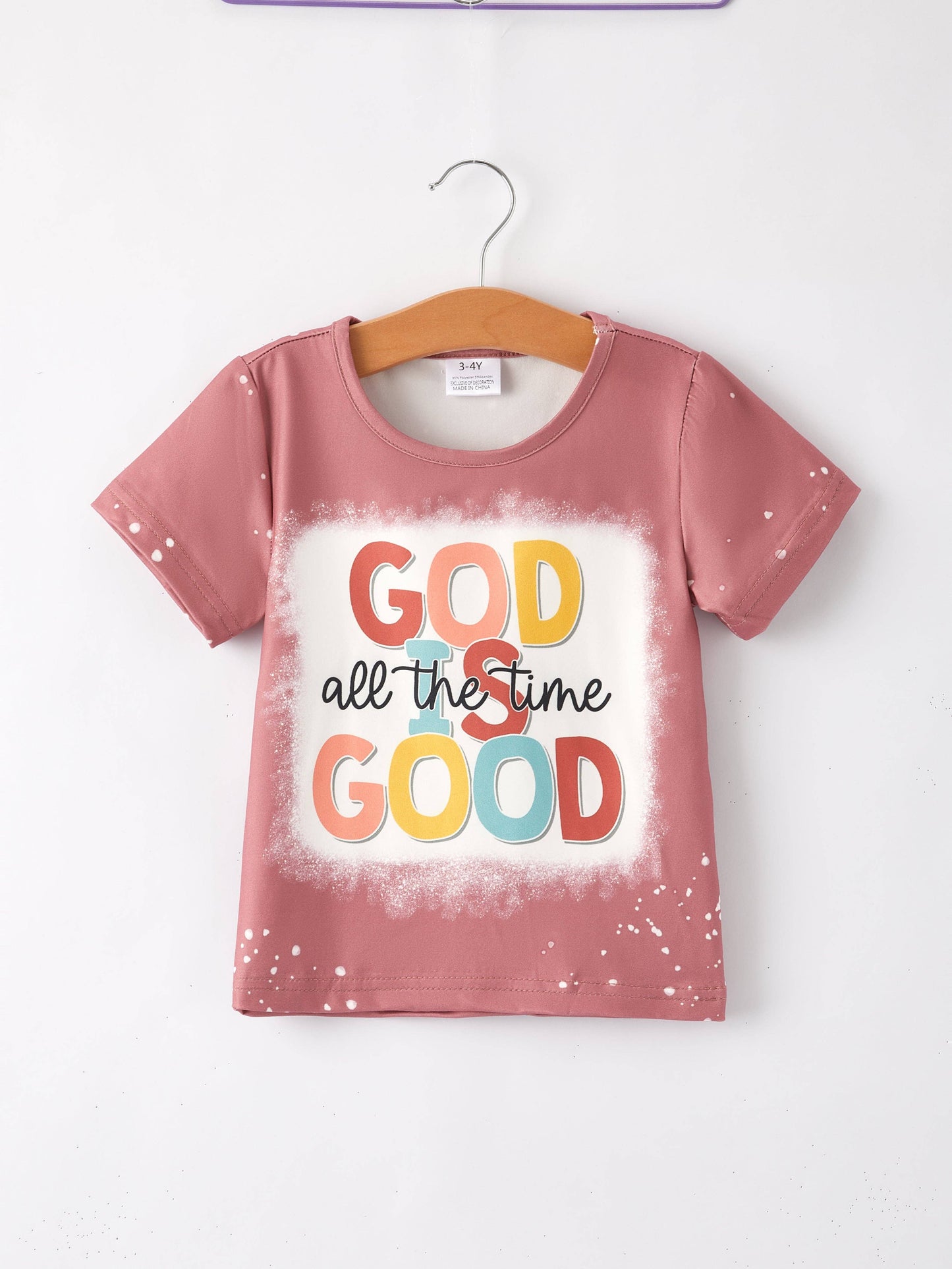 Girl Bleached Short Sleeve T-shirt Top