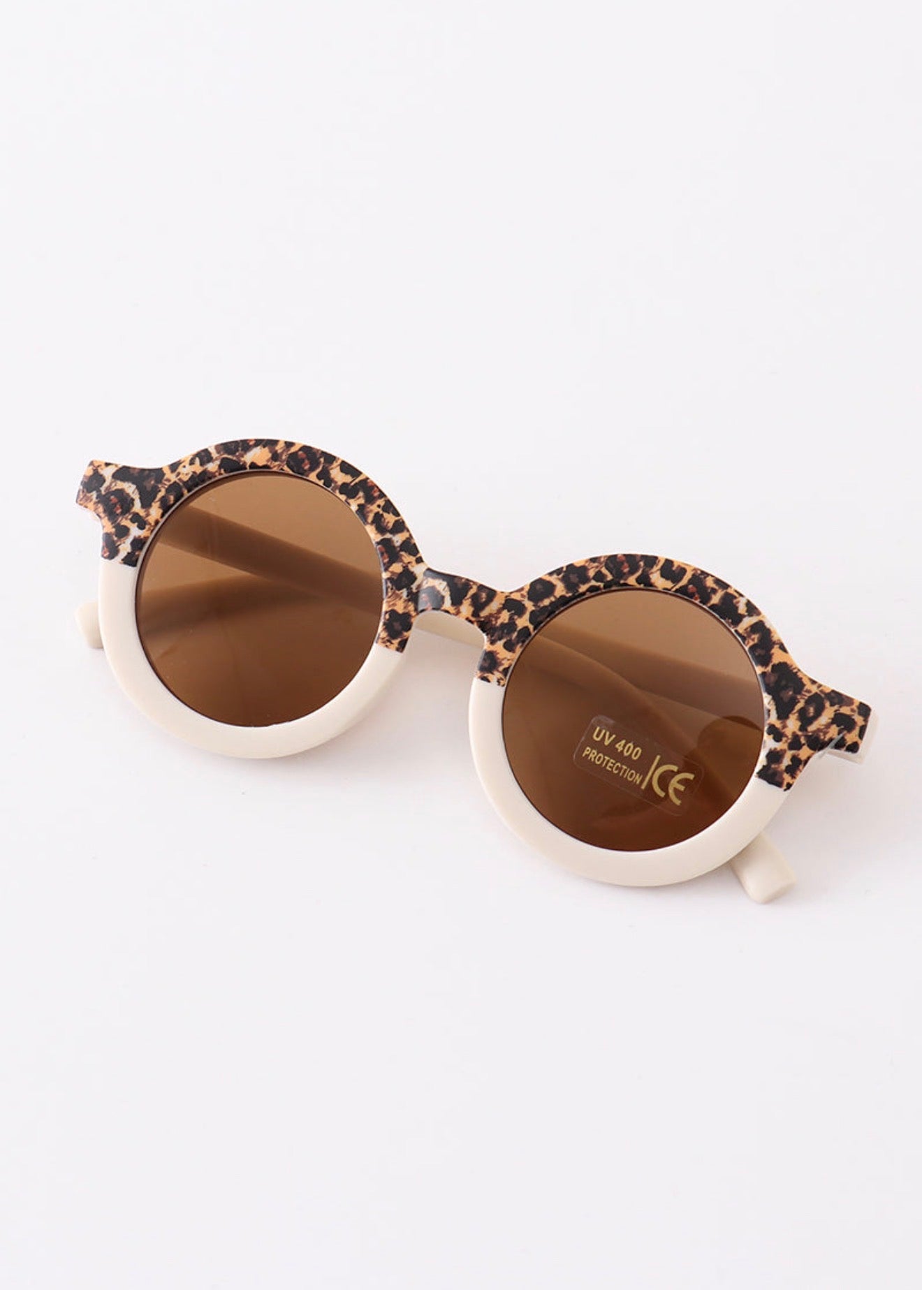 Retro Round Leopard Glasses