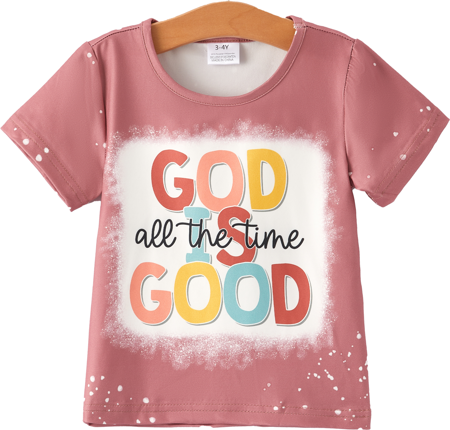 Girl Bleached Short Sleeve T-shirt Top