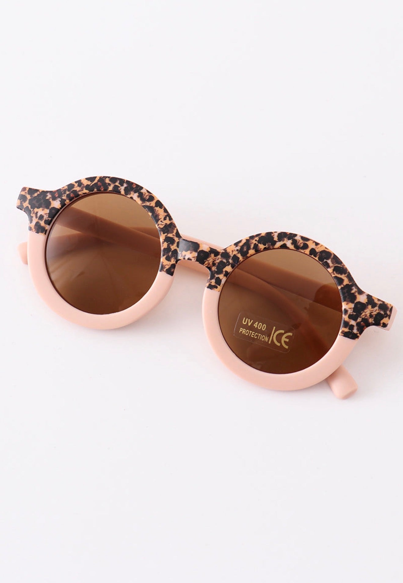 Retro Round Leopard Glasses