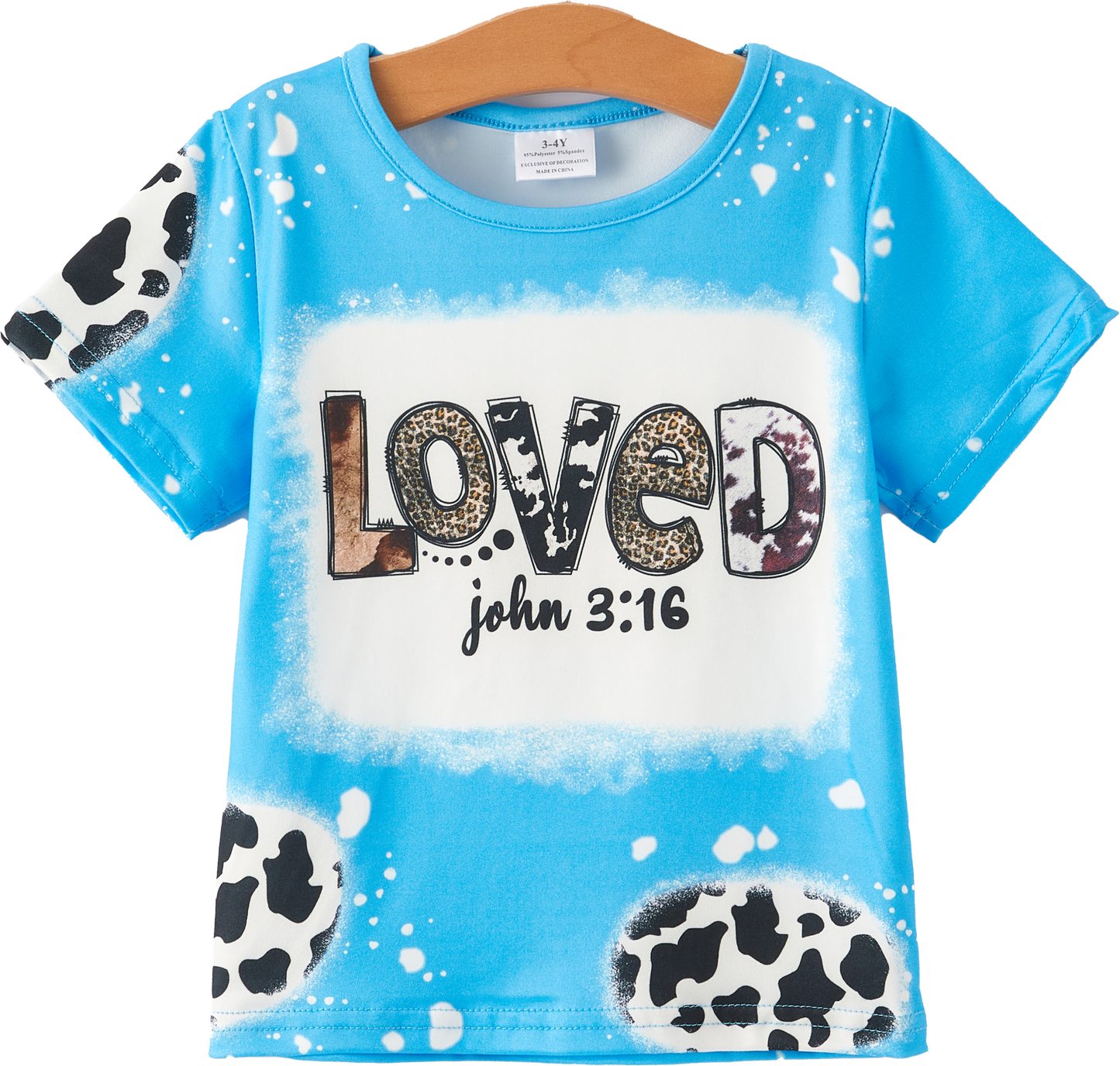 Girl Bleached Short Sleeve T-shirt Top