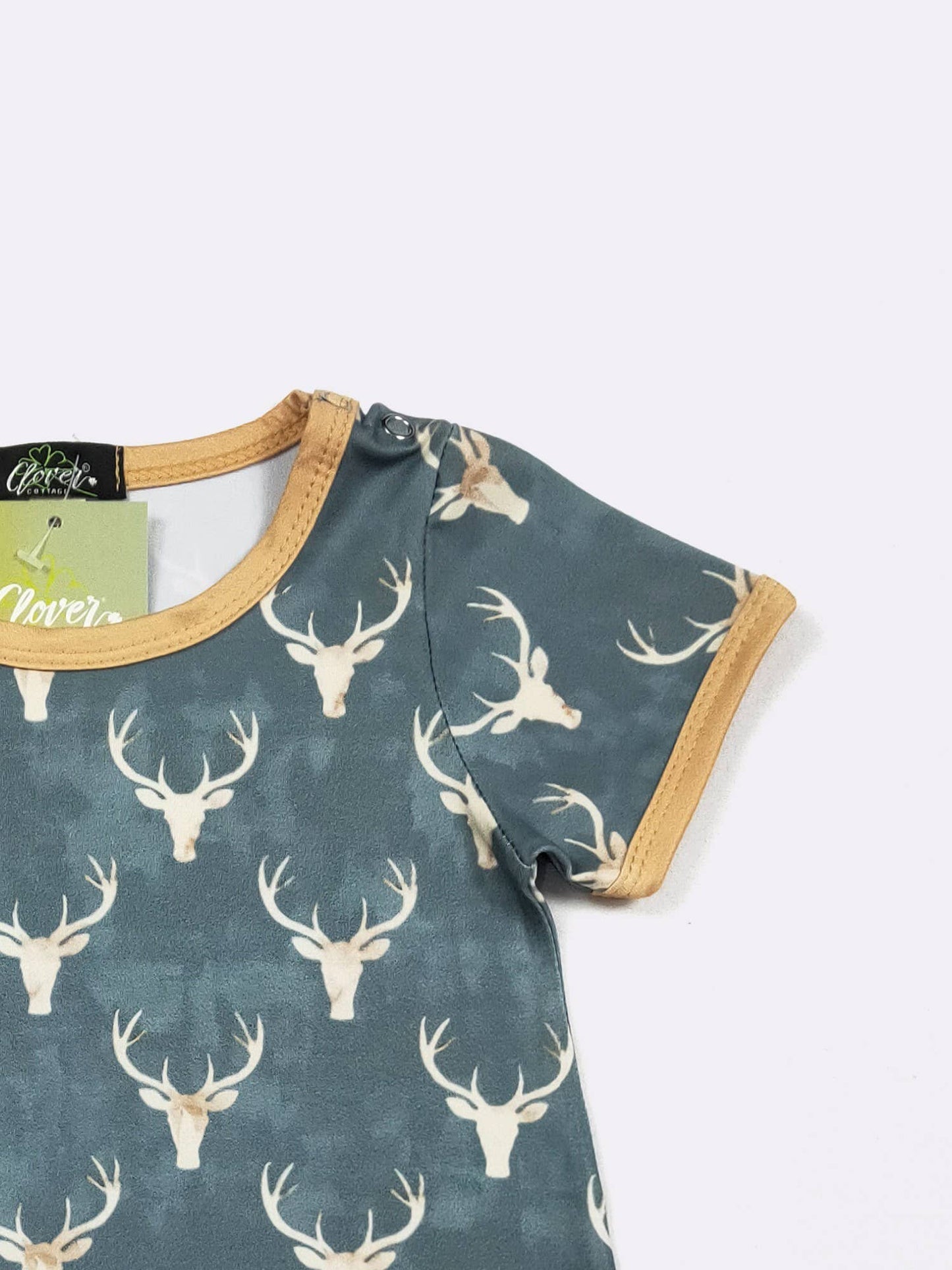 Emerald Deer Boy Romper
