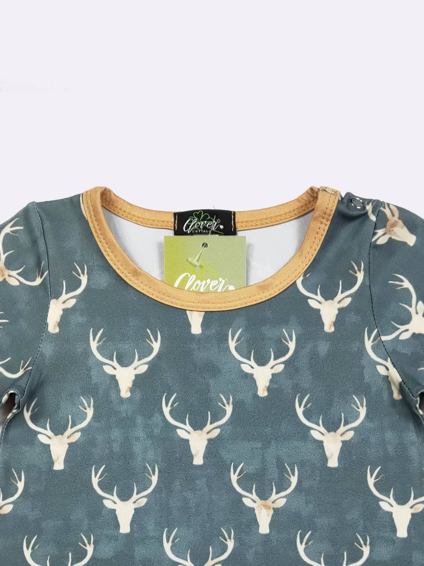 Emerald Deer Boy Romper