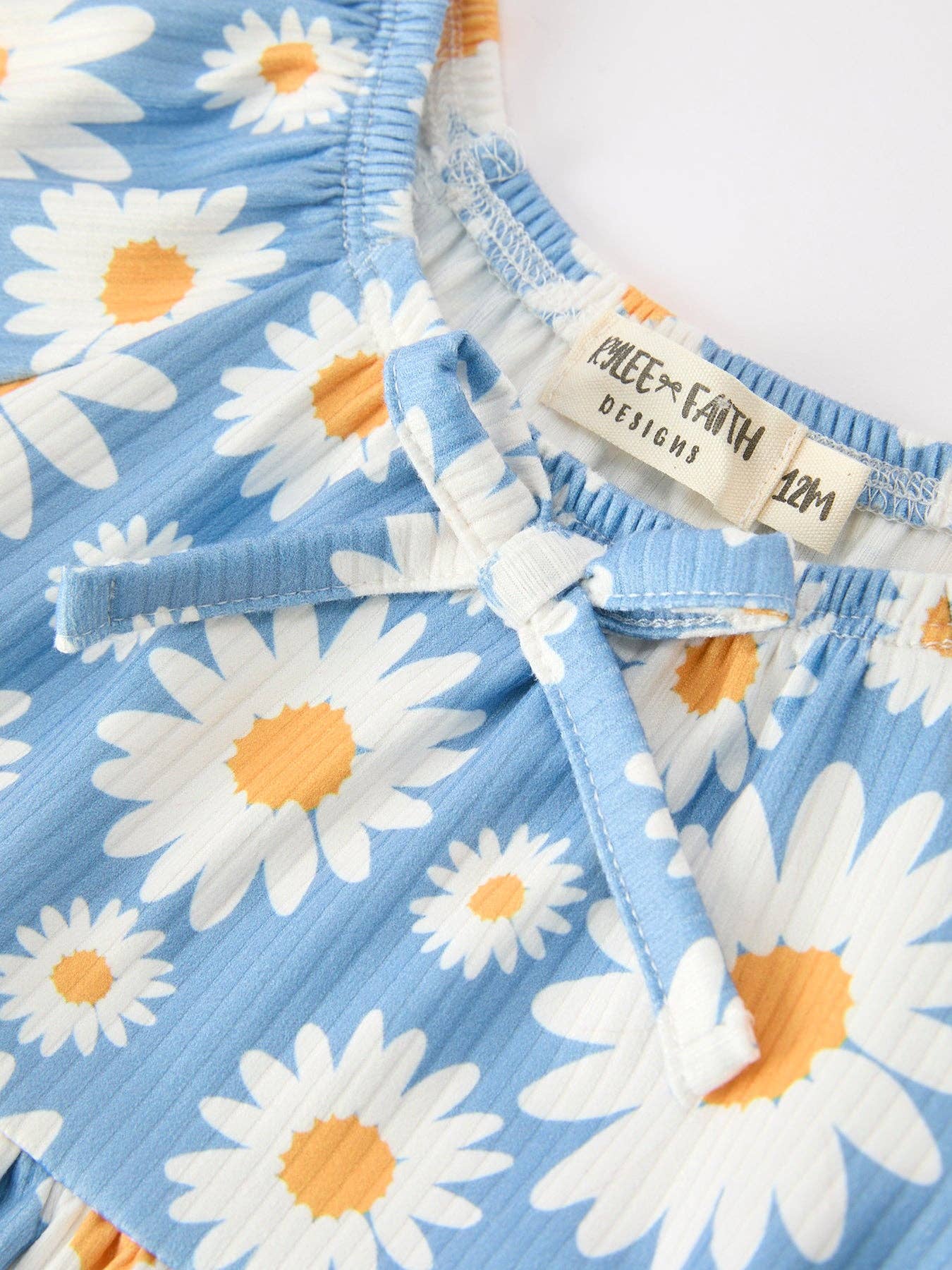 Daisy Print Girls Romper