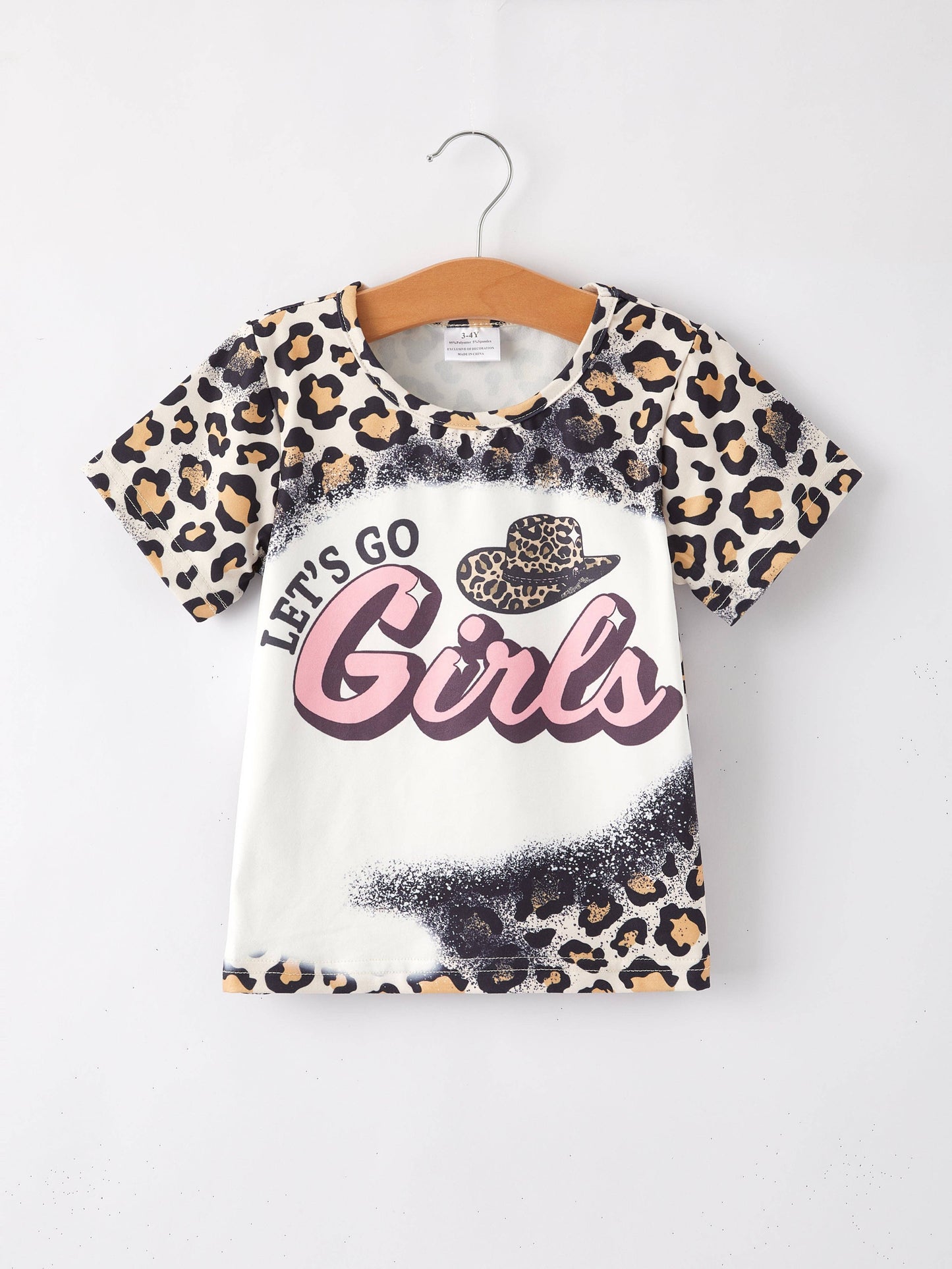 Girl Bleached Short Sleeve T-shirt Top