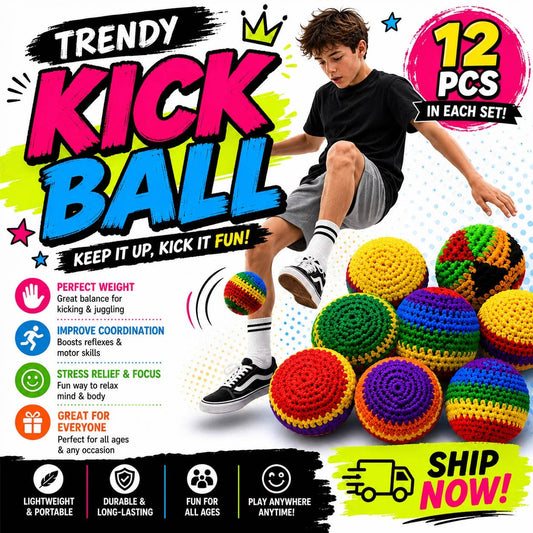 Trendy Kick Ball Crochet Sack – Crochet Footbag Set