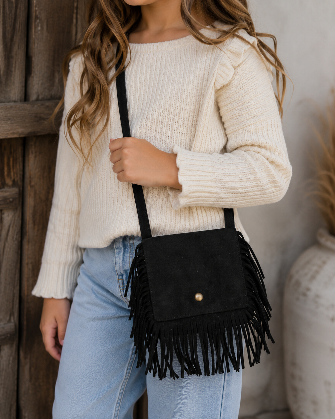 Crossbody Bag: Black