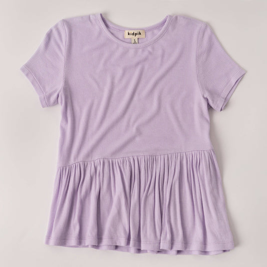 Ribbed Coco Top: Orchid Bloom