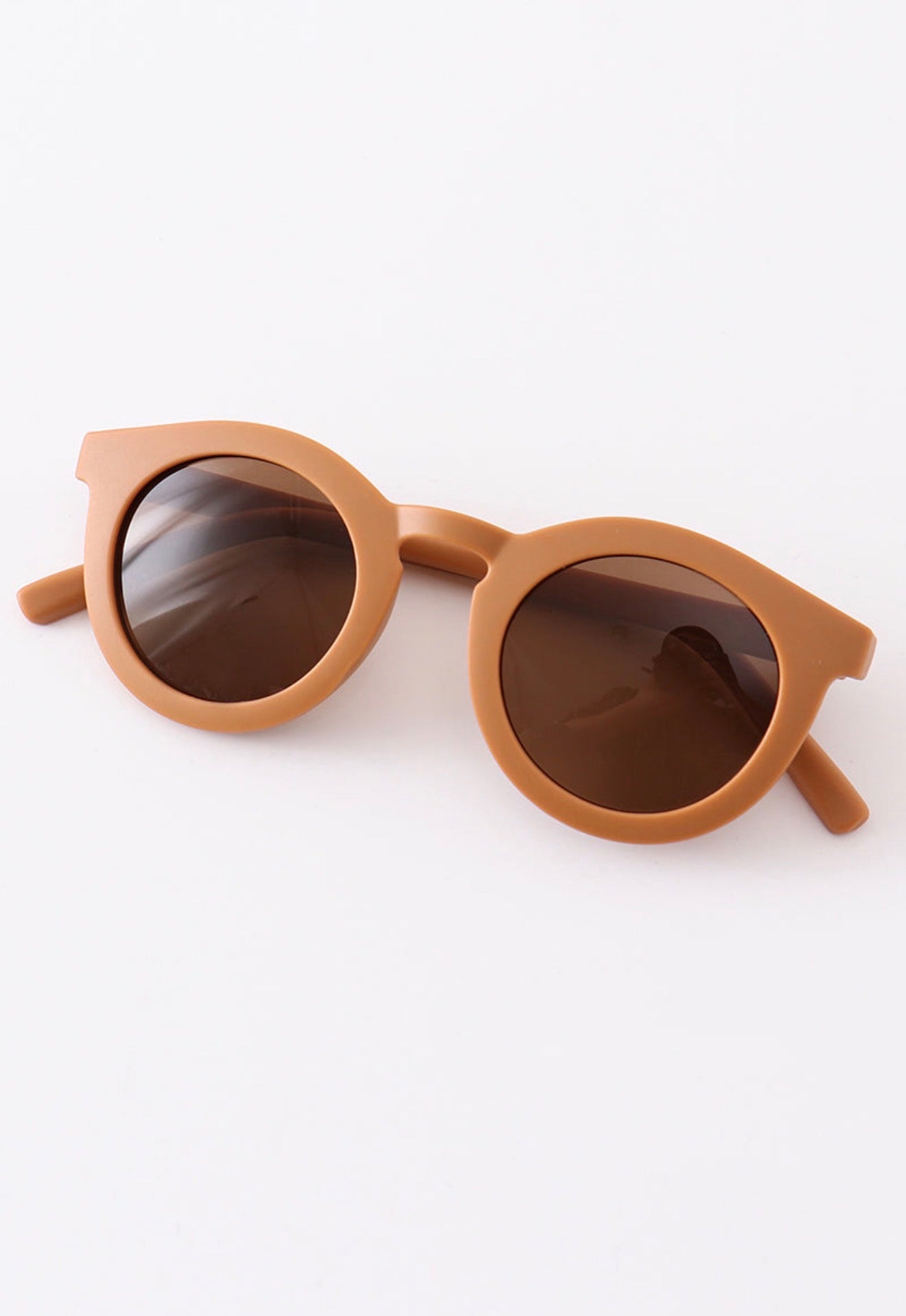 Retro Round Solid Glasses