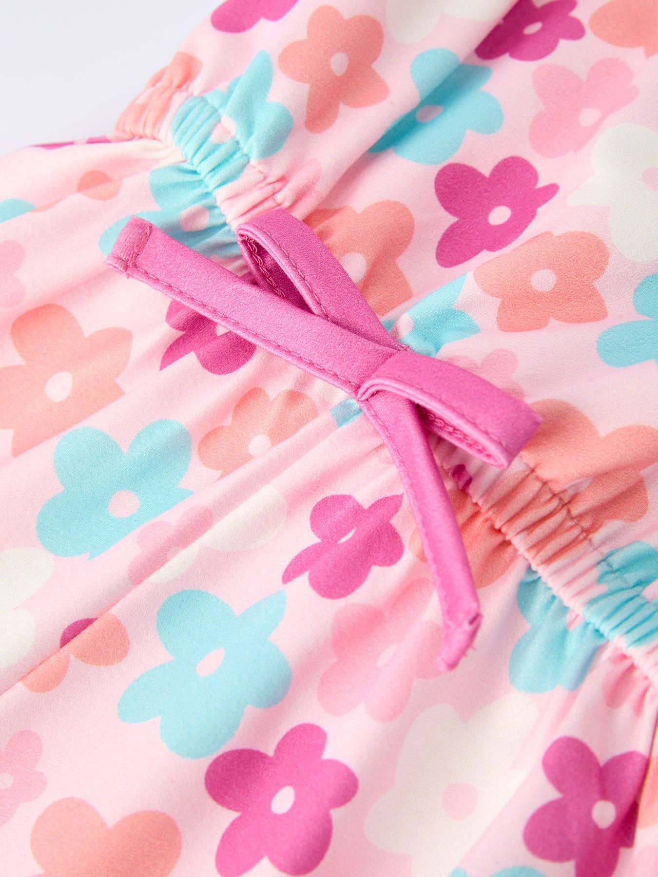 Girl Colorful Floral Flared Jumpsuit
