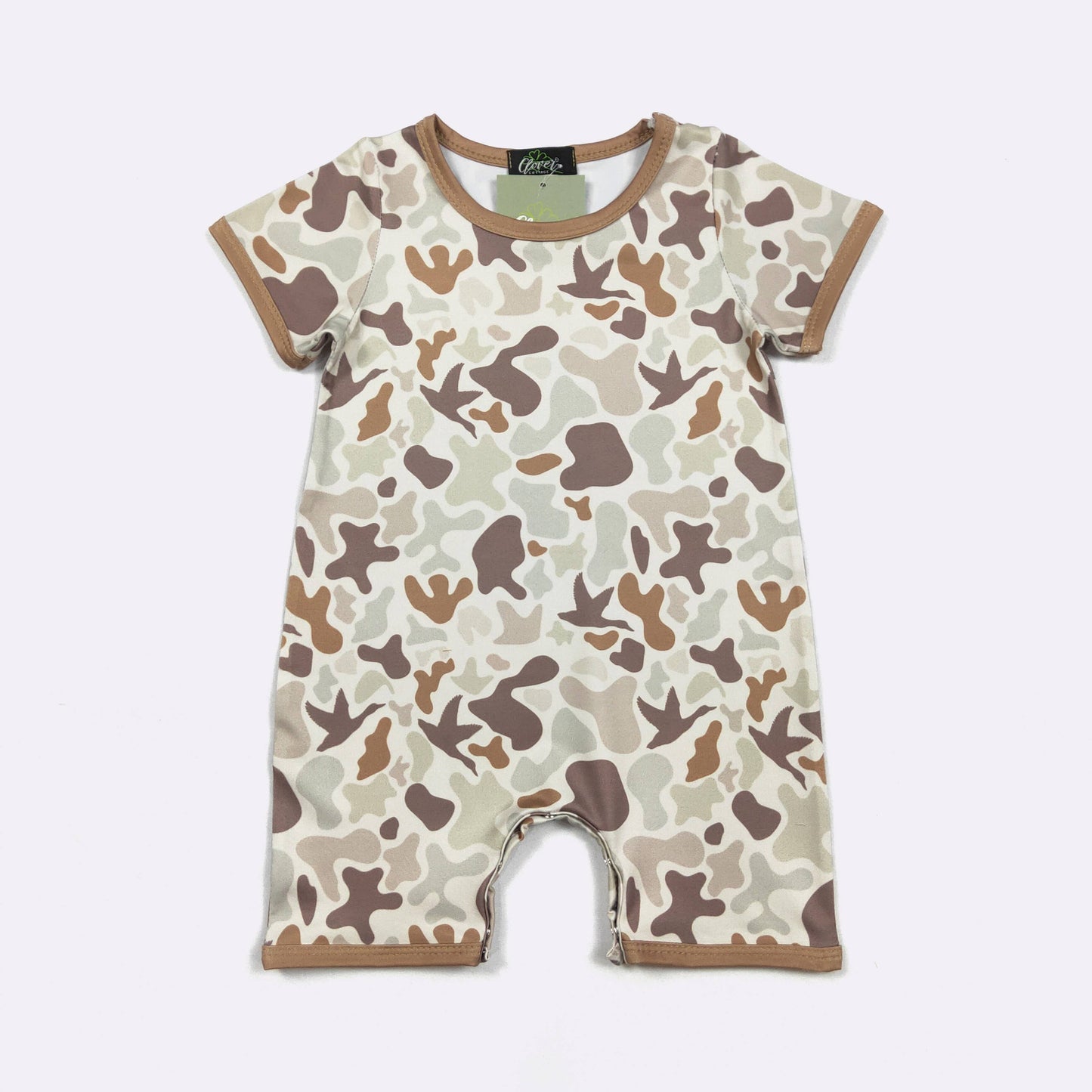 Muted Camo Boy Romper