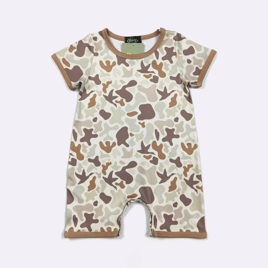Muted Camo Boy Romper