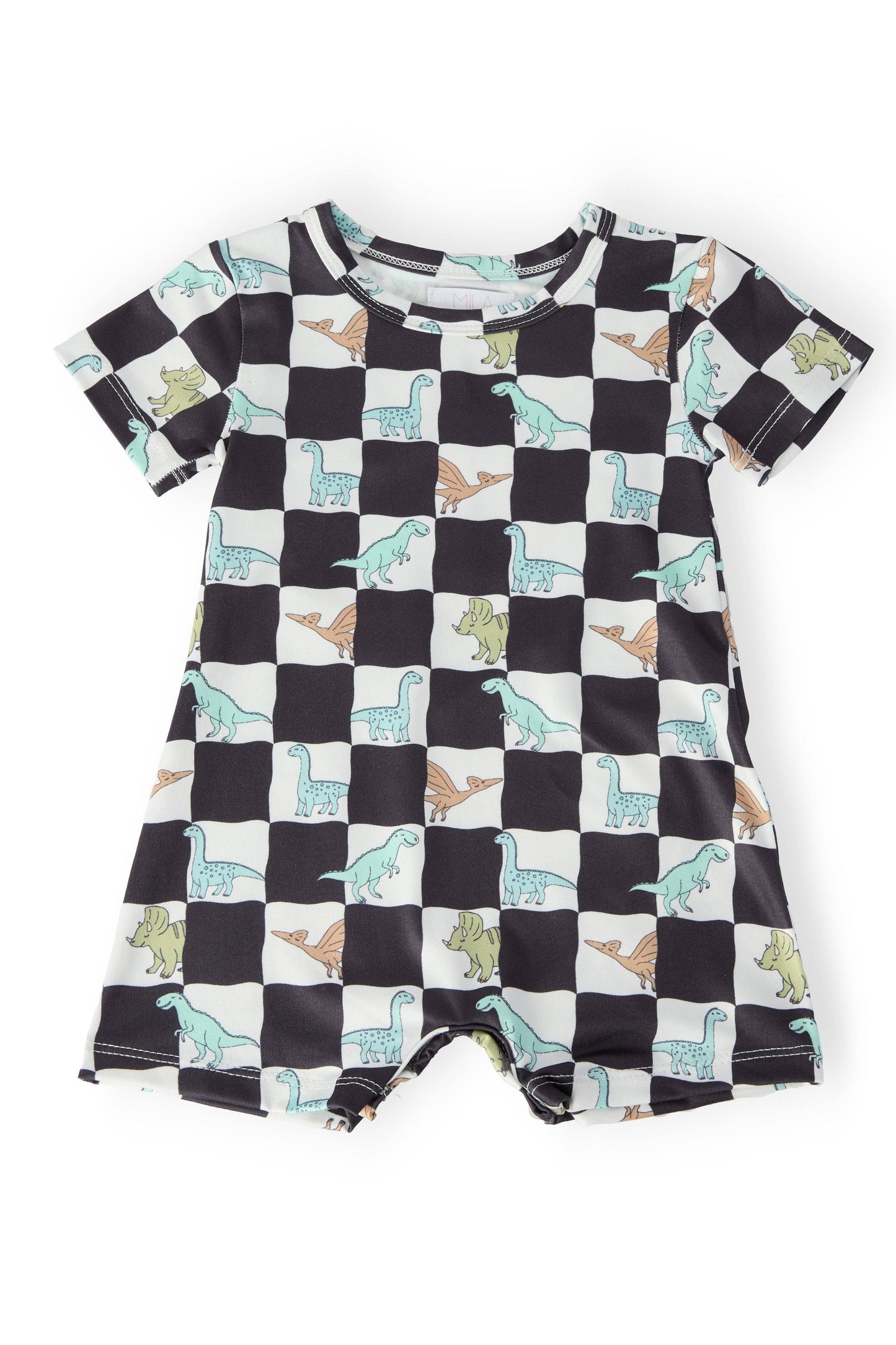 Dino Checkers S/S Shorty