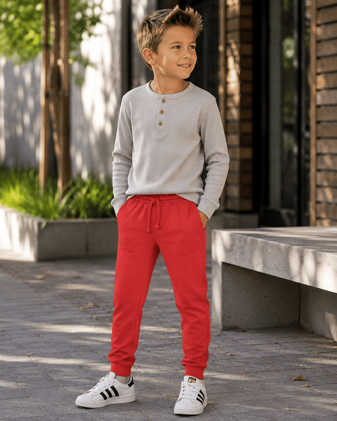 Youth Jogger Pants: Red