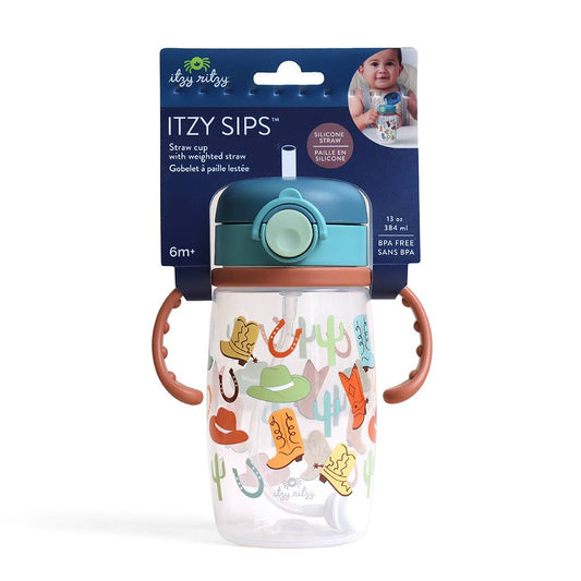 Itzy Sips™ - Straw Cup With Snap-Close Lid: Giddy Up!
