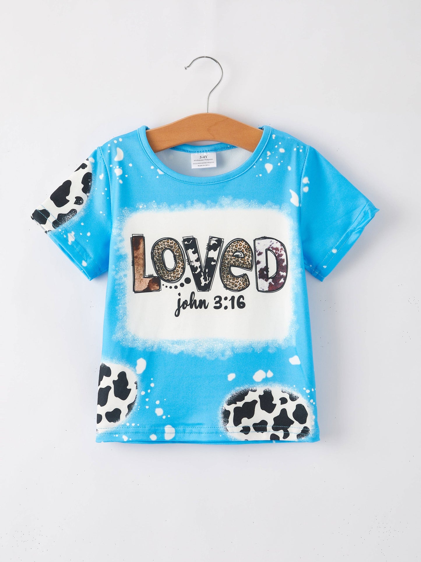 Girl Bleached Short Sleeve T-shirt Top