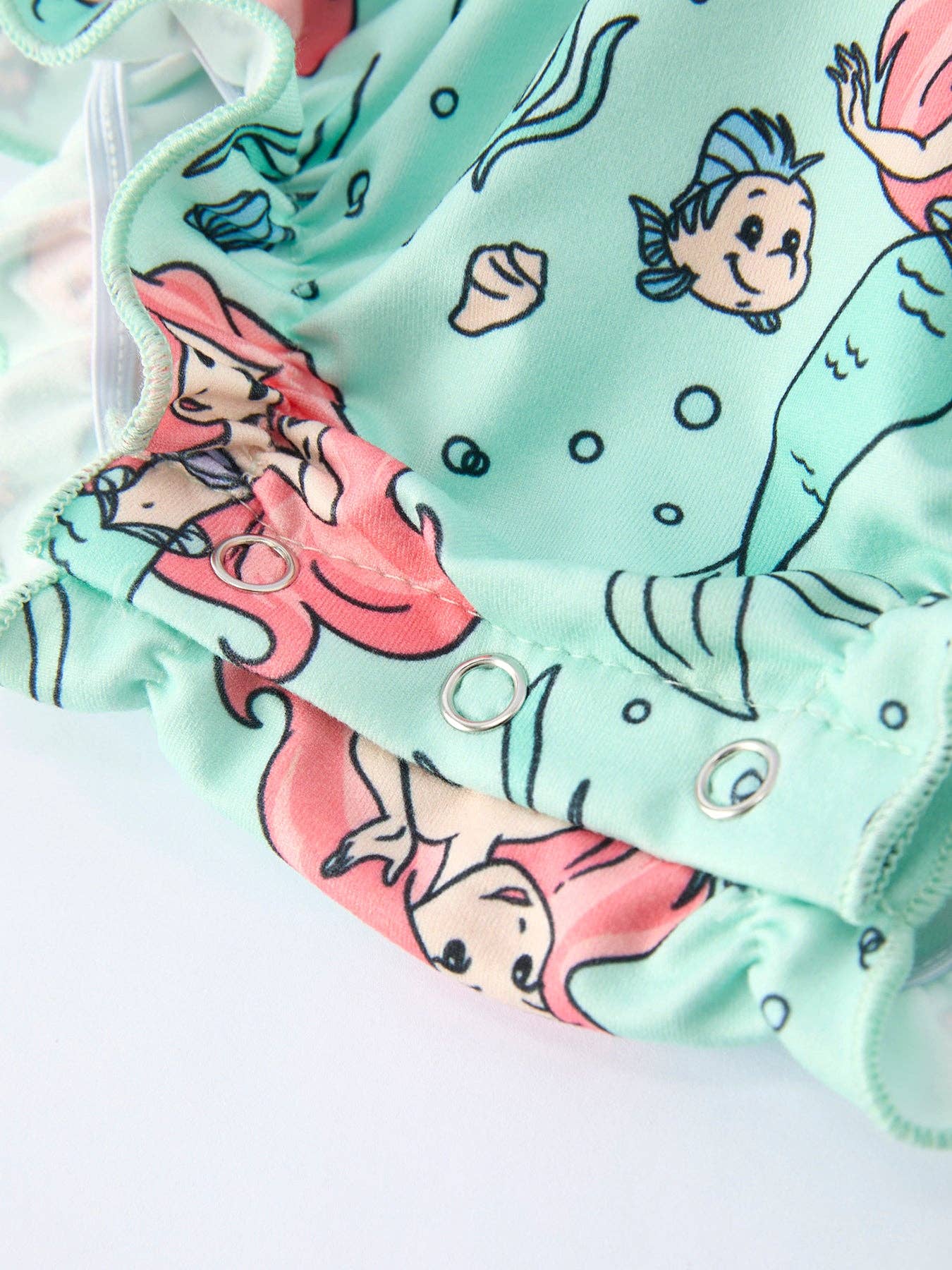 Ocean Girls Bow Ruffle Romper