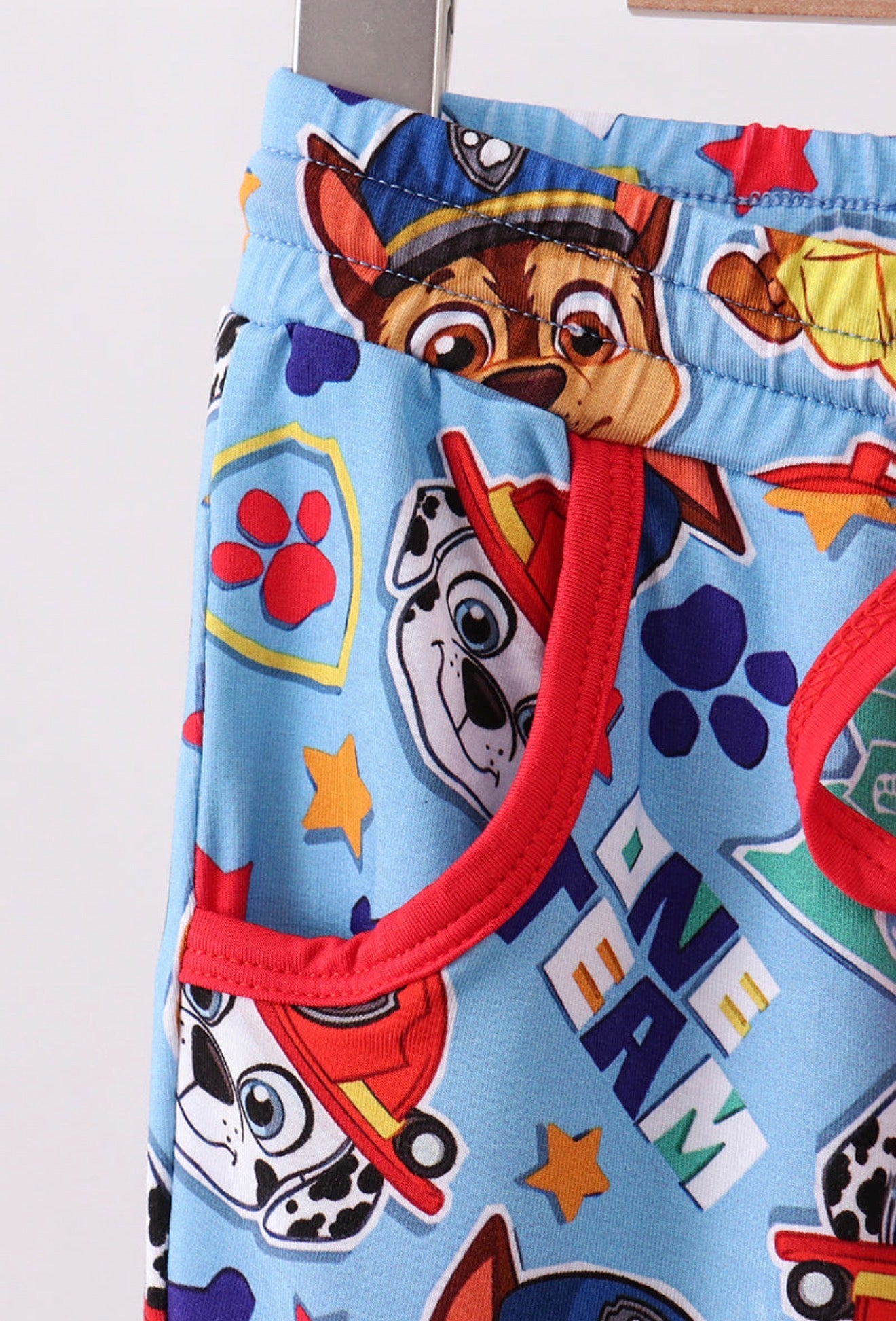 Dog Character Blue Bamboo Pants