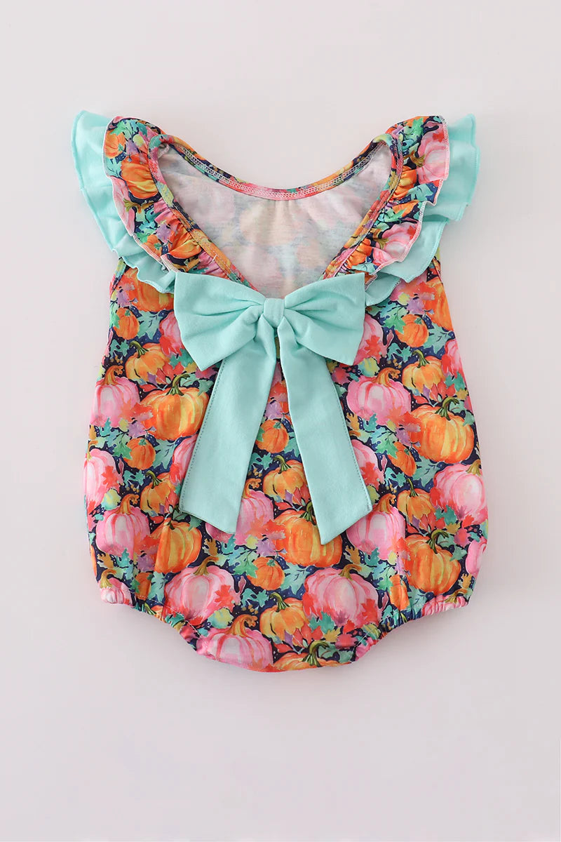Pink Pumpkin Ruffle Bubble