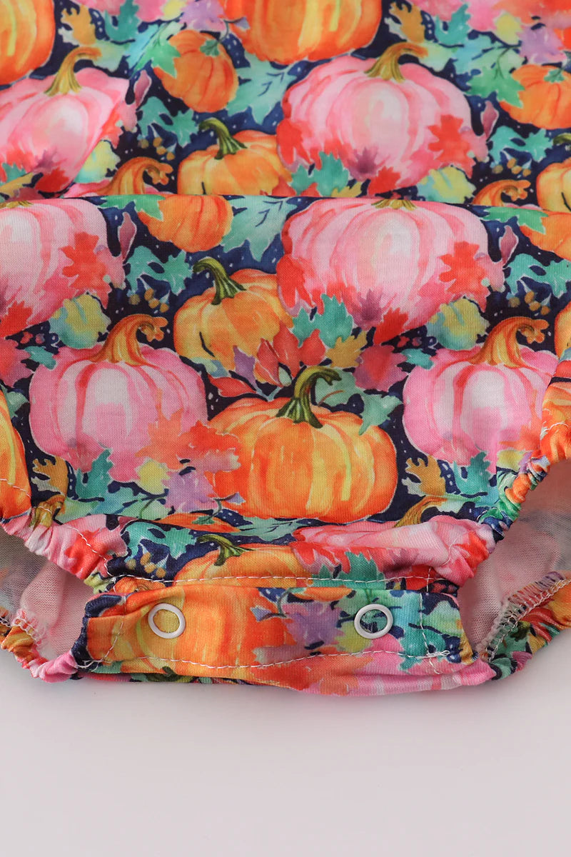 Pink Pumpkin Ruffle Bubble