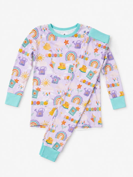 Summer Garden 2 Piece Pajama Set