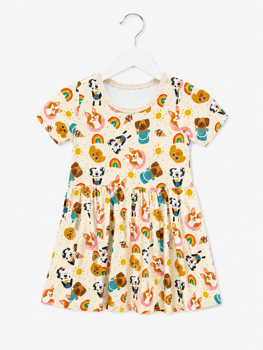 Puppy Playtime Bamboo Twirl Dress
