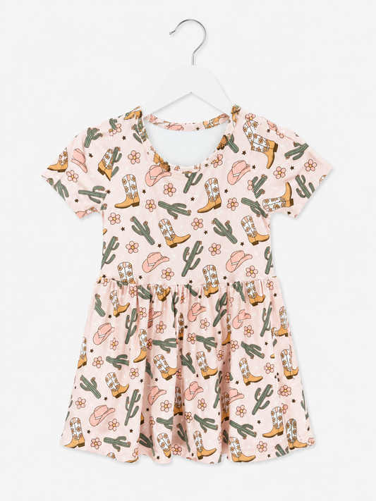 Cowgirl & Cacti Bamboo Twirl Dress