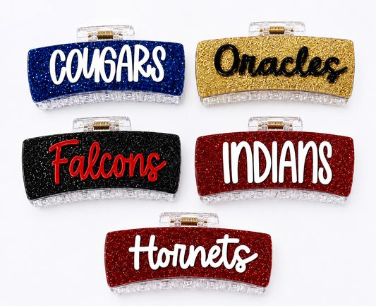 Mascot Hair Claw Clips