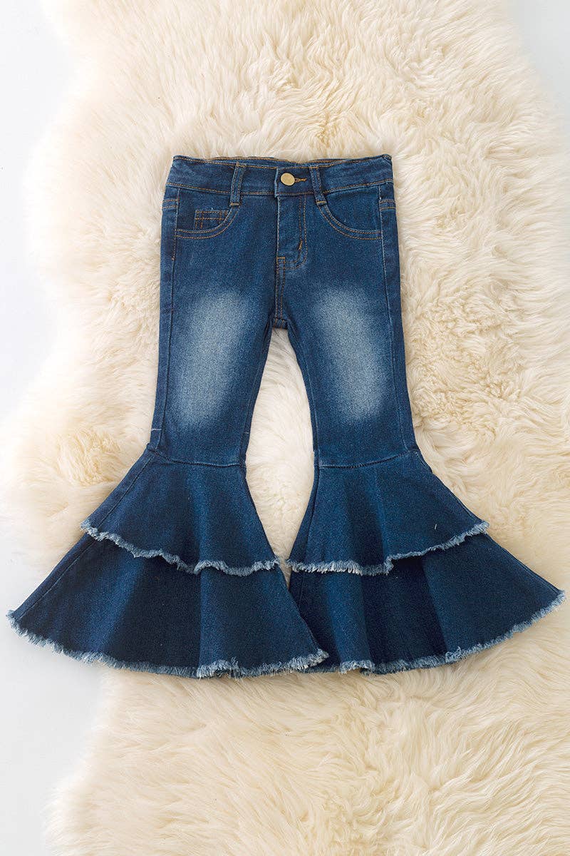 Western Double Layer Bell Bottoms
