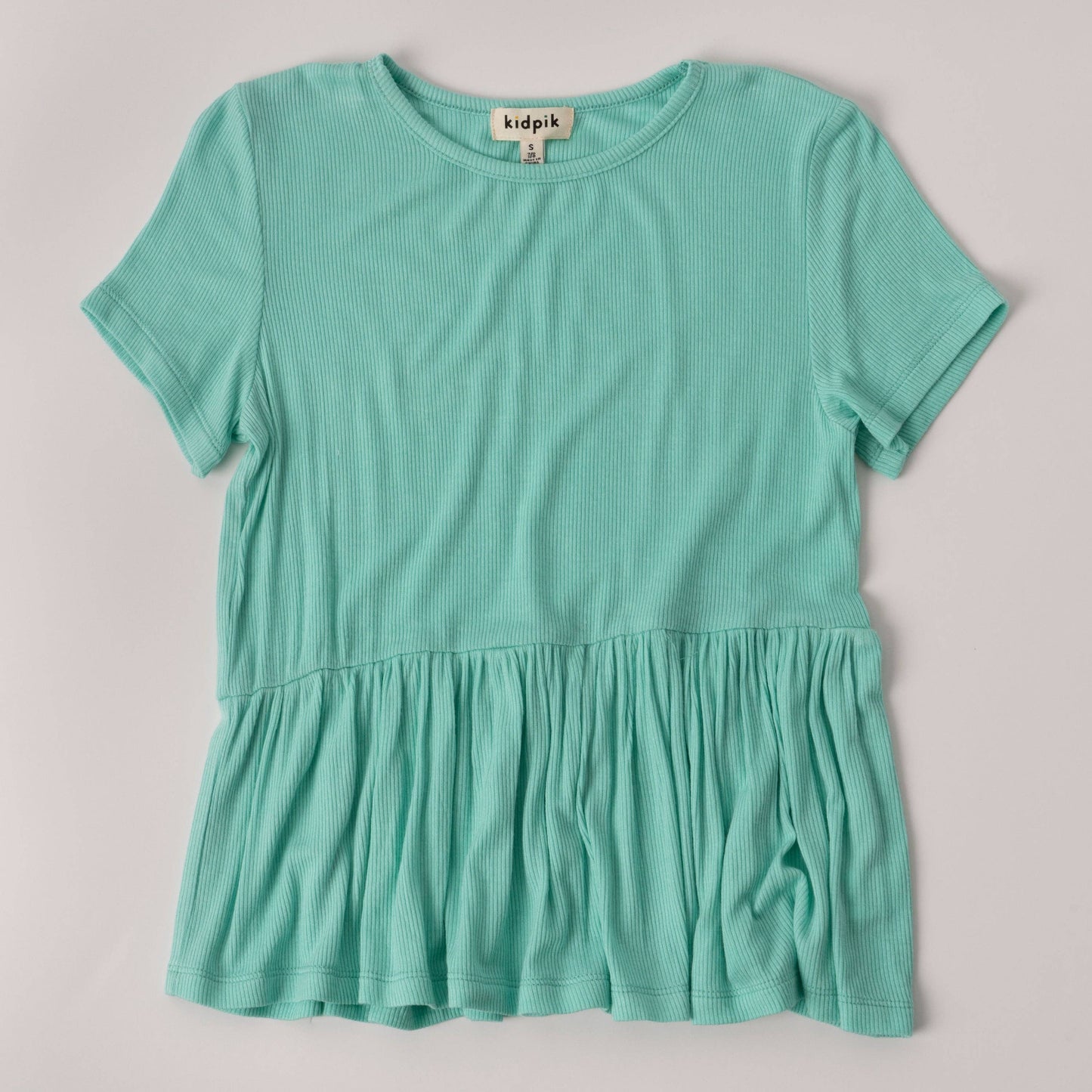 Ribbed Coco Top: Jadite