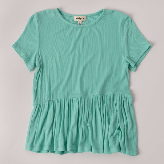 Ribbed Coco Top: Jadite