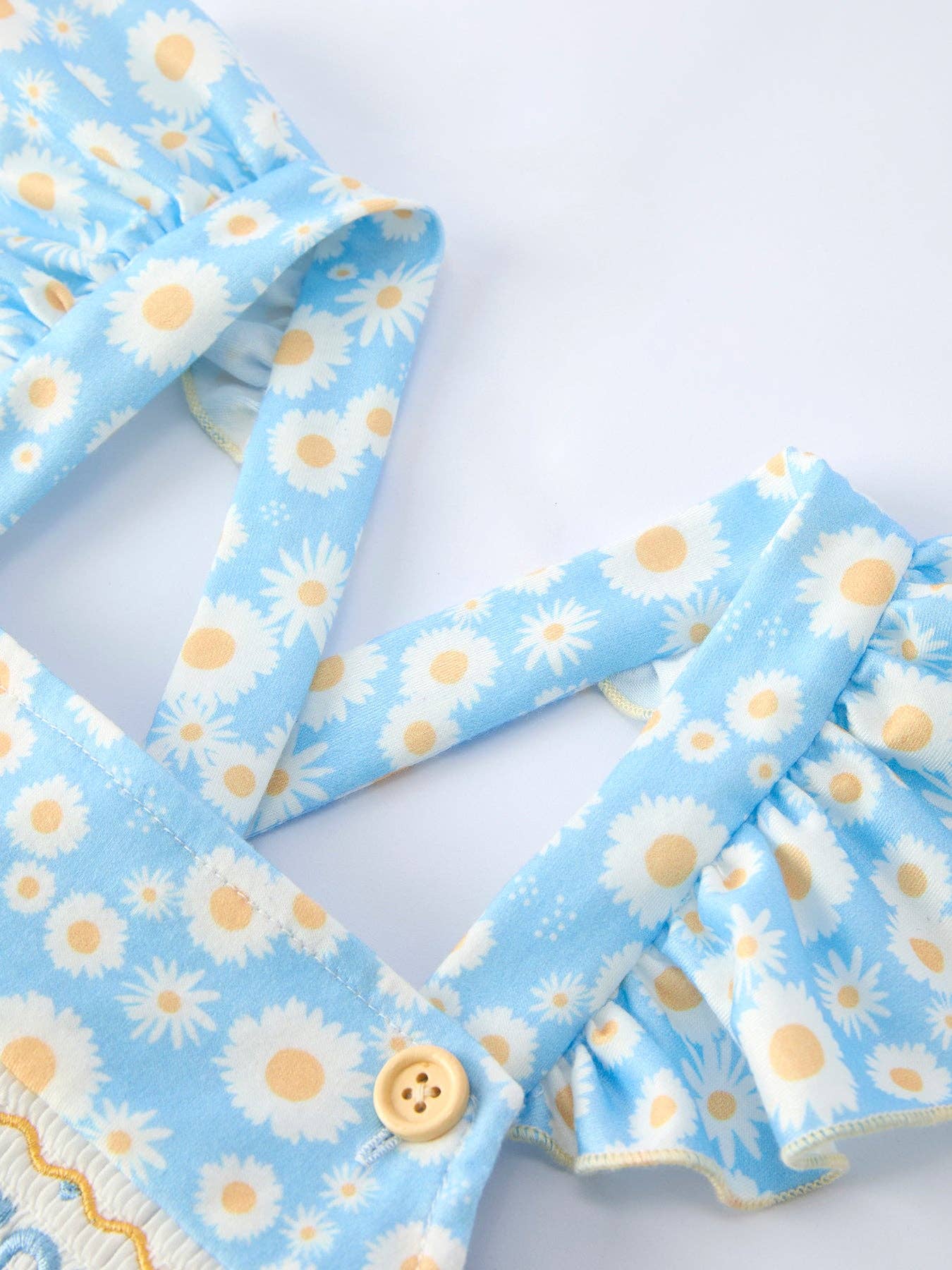 "MAMA'S BESTIE "Daisy Smocked Ruffle Dress