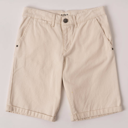 Chino Short: Silver Birch