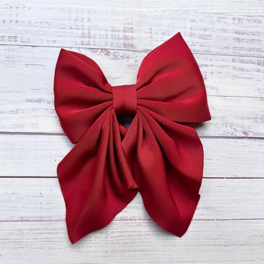 4.5" X 5.5" Coquette Bow: SCARLET