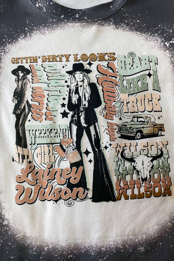 Country Girl Printed Short Sleeve Tee: Wilson