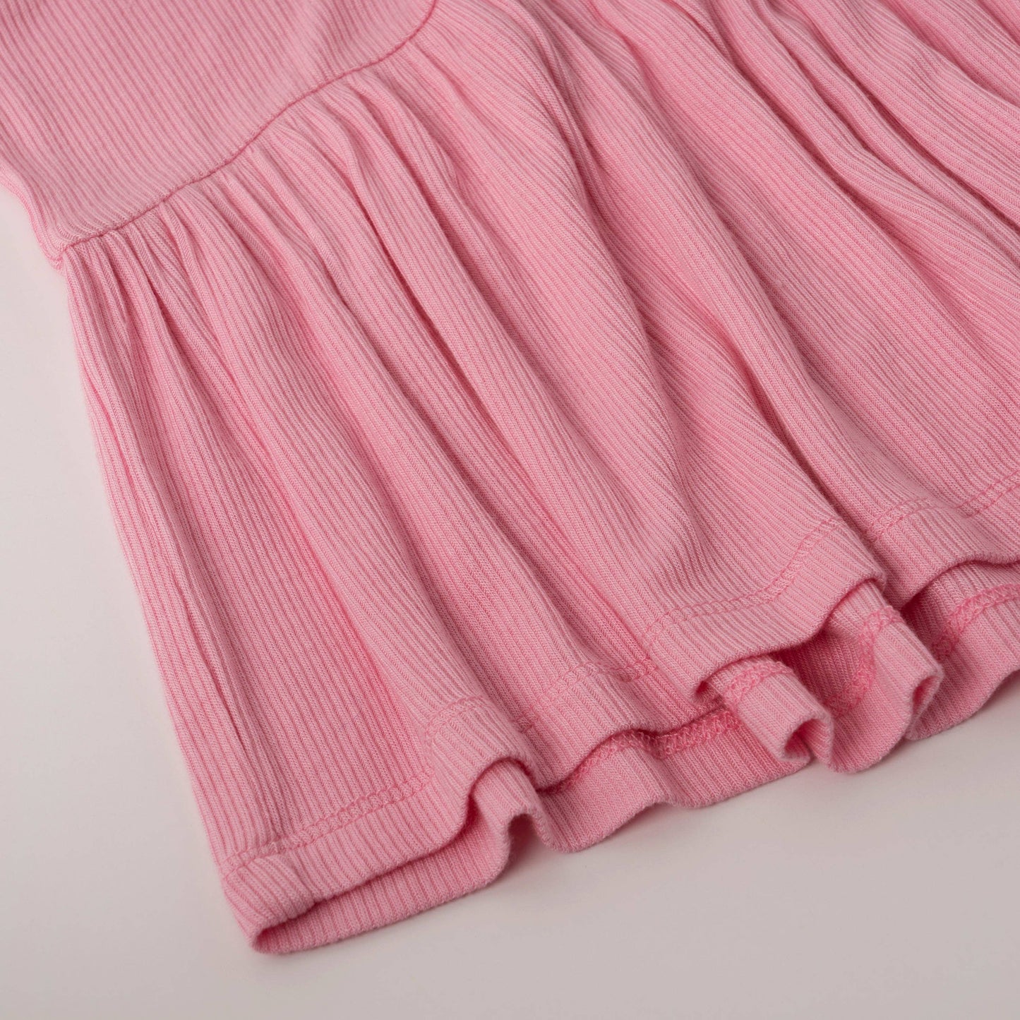 Ribbed Coco Top: Prism Pink