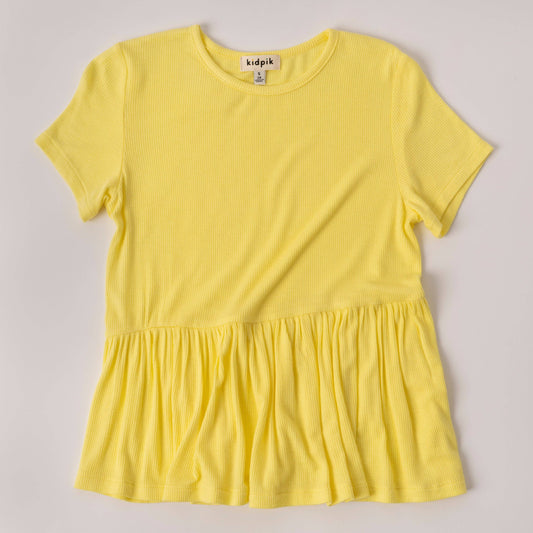 Ribbed Coco Top: Limelight